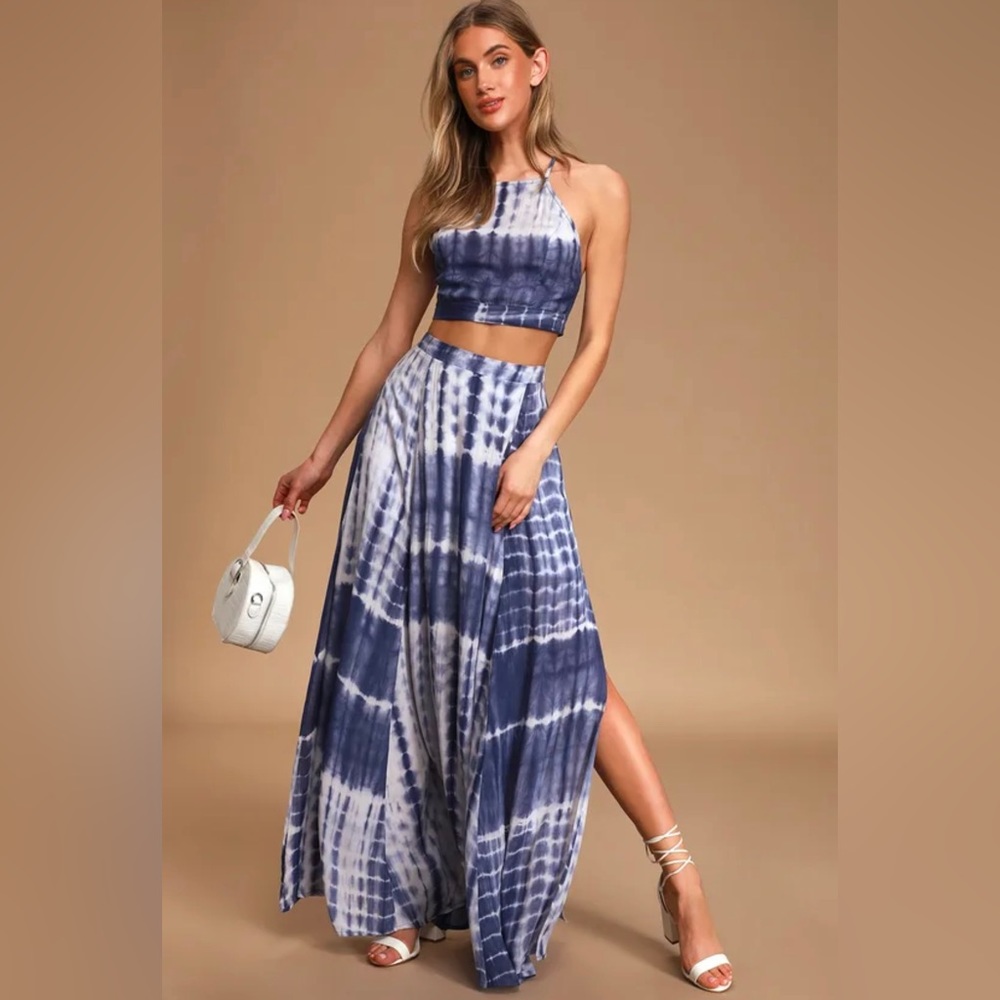Lulus two piece maxi skirt and top